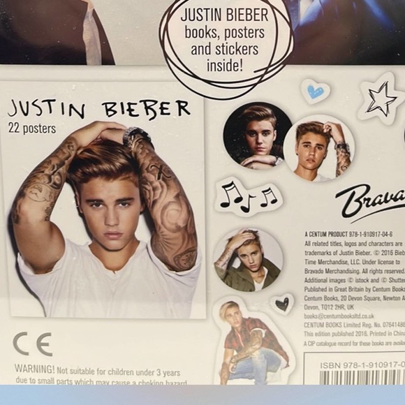 JUSTIN BIEBER Collectible Tin / Books, Posters and Stickers - Picture 4 of 5